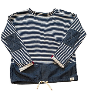 Joules blue striped pullover sz 8
